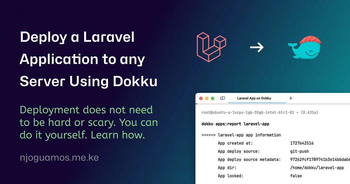 How Deploy Your Laravel Application to any Server Using Dokku'