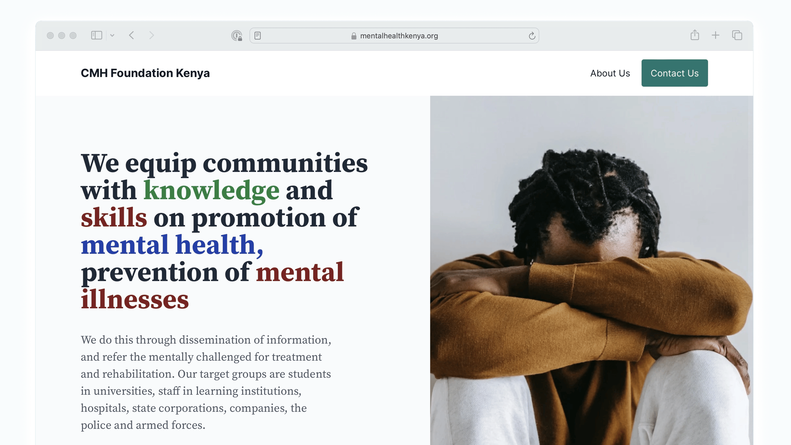 Mental Health Foundation Kenya Static Screenshot